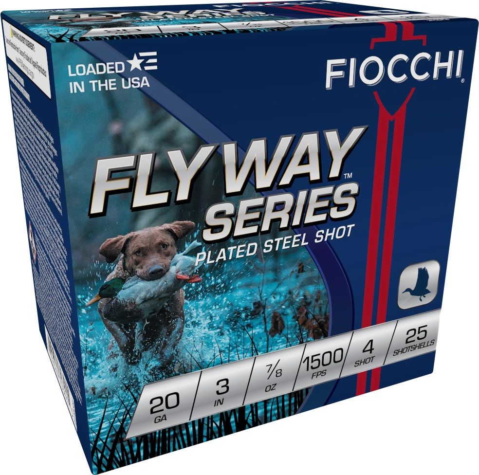 Fiocchi 203ST4 Flyway 20 Gauge 3" 7/8 oz 4 Shot Shotgun Ammo - 25 Rounds