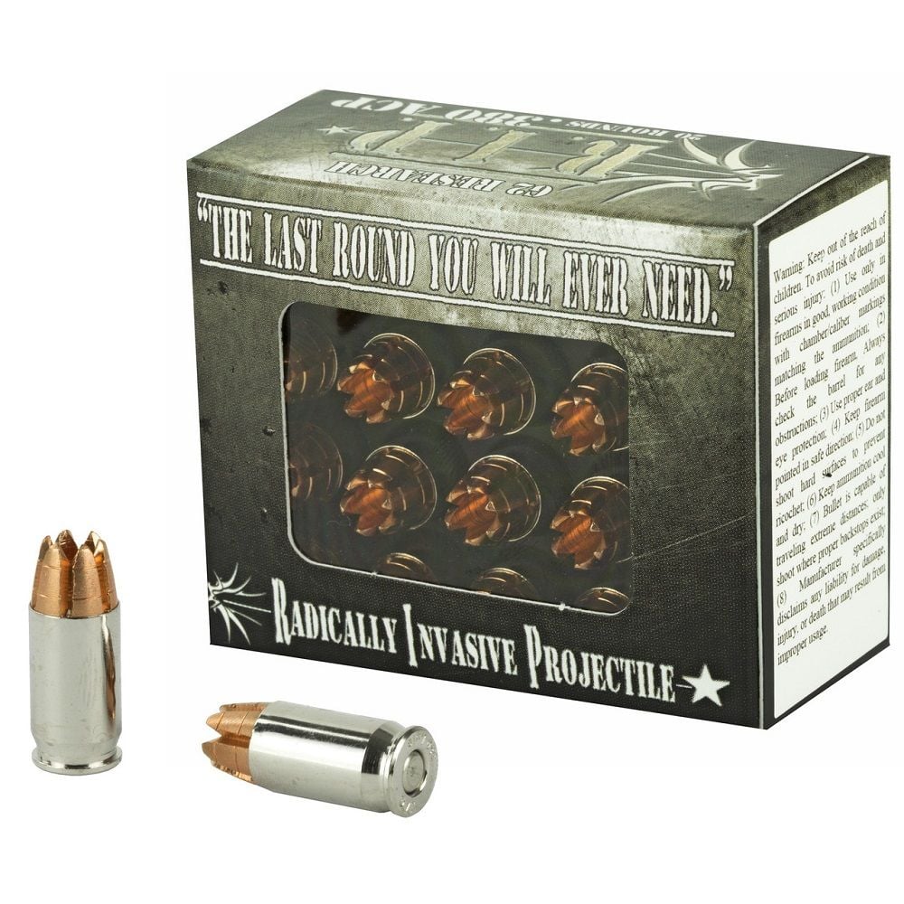 G2 Research RIP 380ACP 62 Grain Lead Free Copper California Certified Nonlead Ammunition Handgun Ammo - 20 Rounds