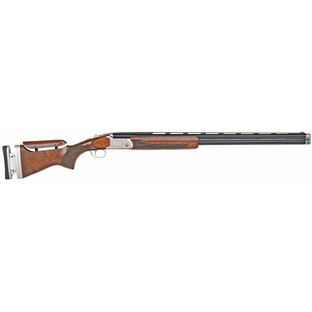 Mossberg 75474 Gold Reserve Super Sport 30" 12Ga, 2rd, 3" Chamber, Scroll Engraved Polished Silver Receiver w/Gold Inlay, Black Walnut Stock