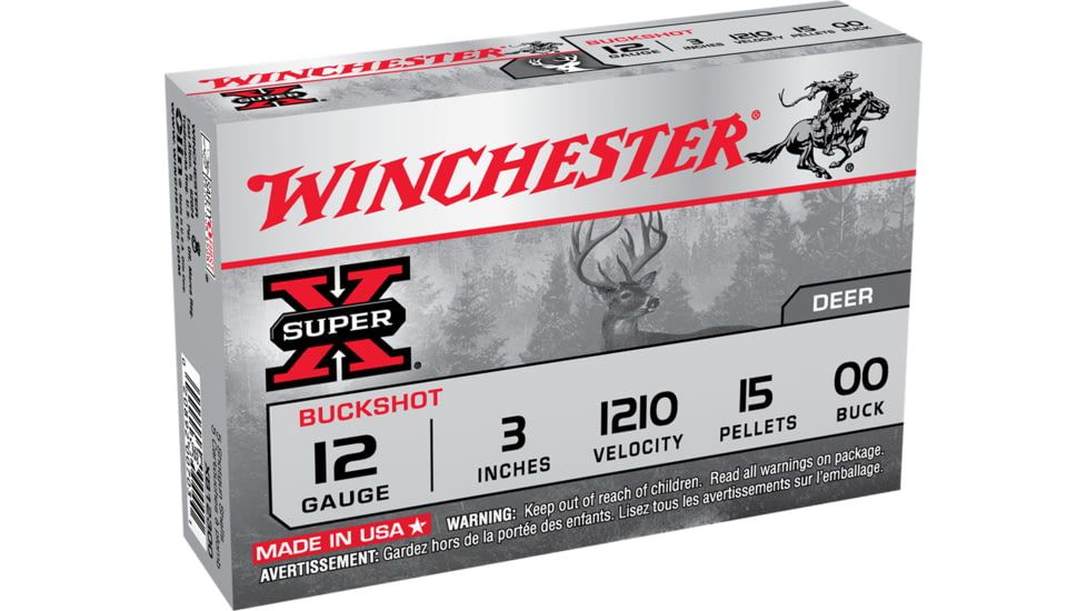 Winchester SuperX 12 gauge 3' 1210 vel Shotgun Ammo - 5 Rounds