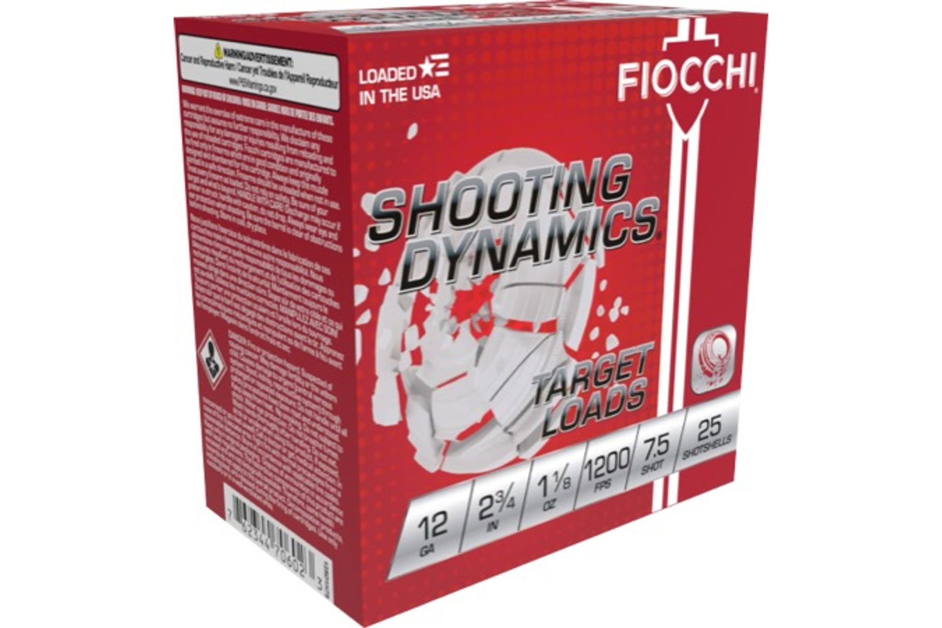 Fiocchi 12SD18H7 12G 2 3/4" 1 1/8 oz Lead Chill 7.5 Shot Shot Gun Shells 250rd Case