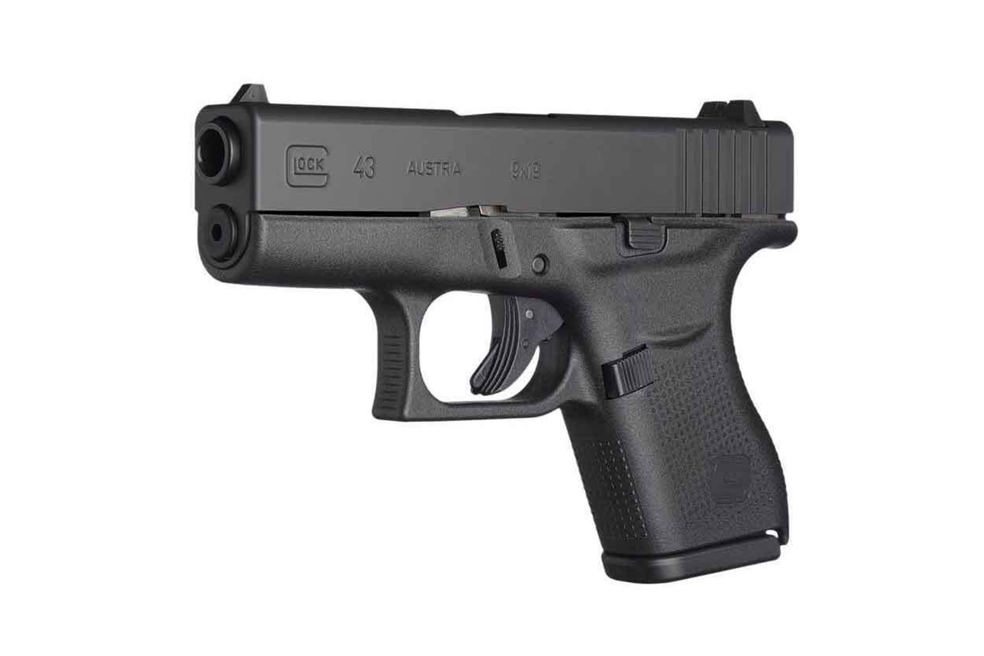 Glock Glock G43 Gen 3 Subcompact 9mm Pistol - Blue/Black, 3.39" Barrel, 6+1 Rounds