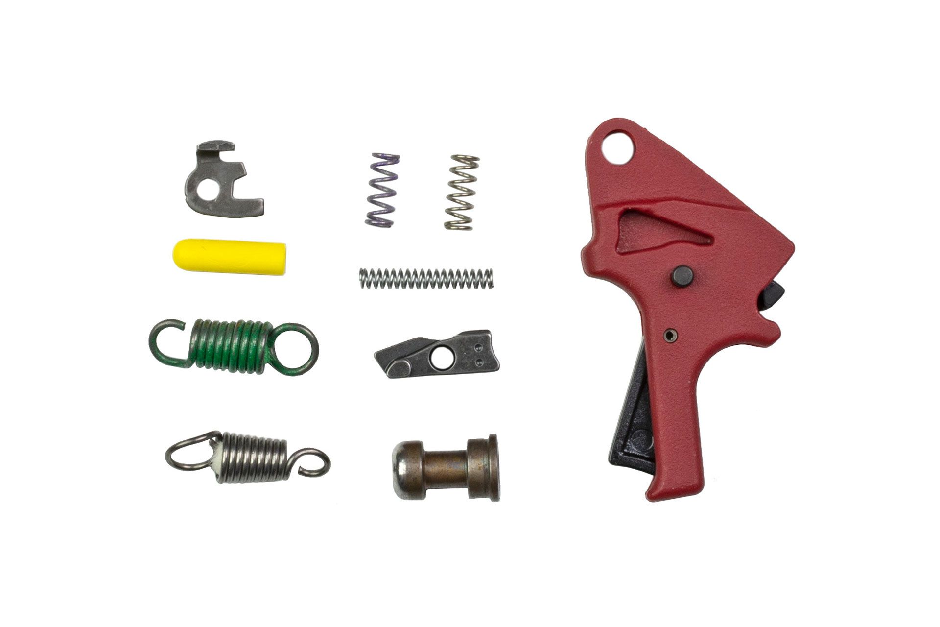 Apex Tactical Specialties Flat-Faced Forward Set Sear & Trigger Kit Polymer Trigger - Red