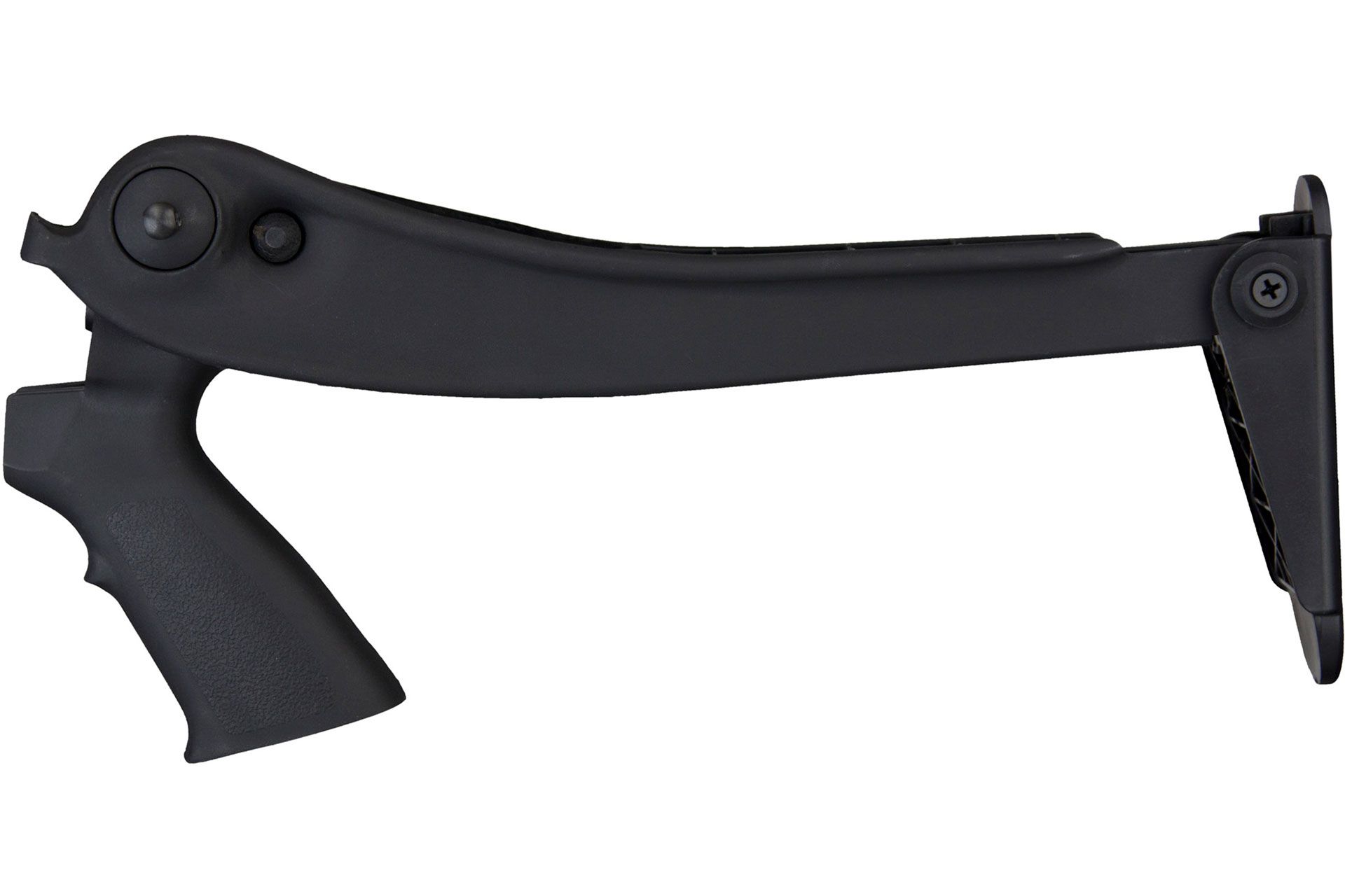 ATI Outdoors, Stock, Fits Mossberg/Winchester/Remington, 12 & 20 Gauge, Top Folder, Black