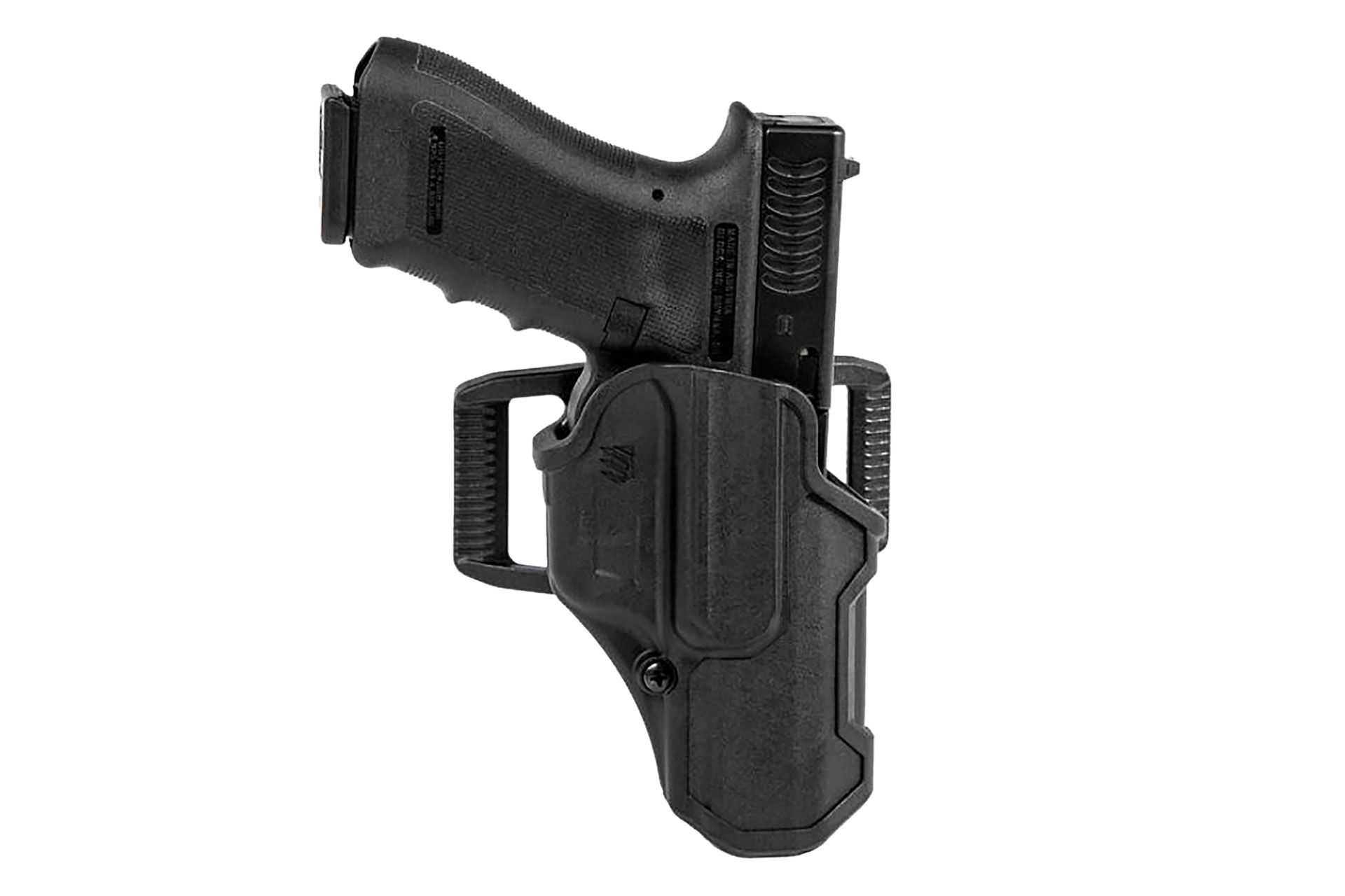 Blackhawk 410703BKR T-Series L2C Non-Light Bearing OWB Black Polymer Belt Slide Fits Colt 1911 w/wo Rail Right Hand