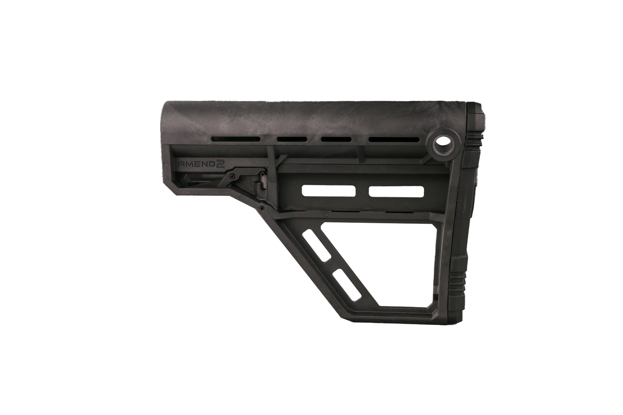 Amend2 AMS Modular Mil-Spec Carbine Black Stock Base M-LOK Model
