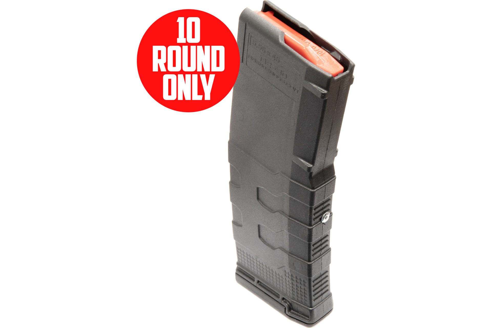 Amend2 AR-15/M4/M16 5.56x45mm NATO/.223 Remington Mod-3 Black 10/30 10-Round Magazine - Restricted State Compliant