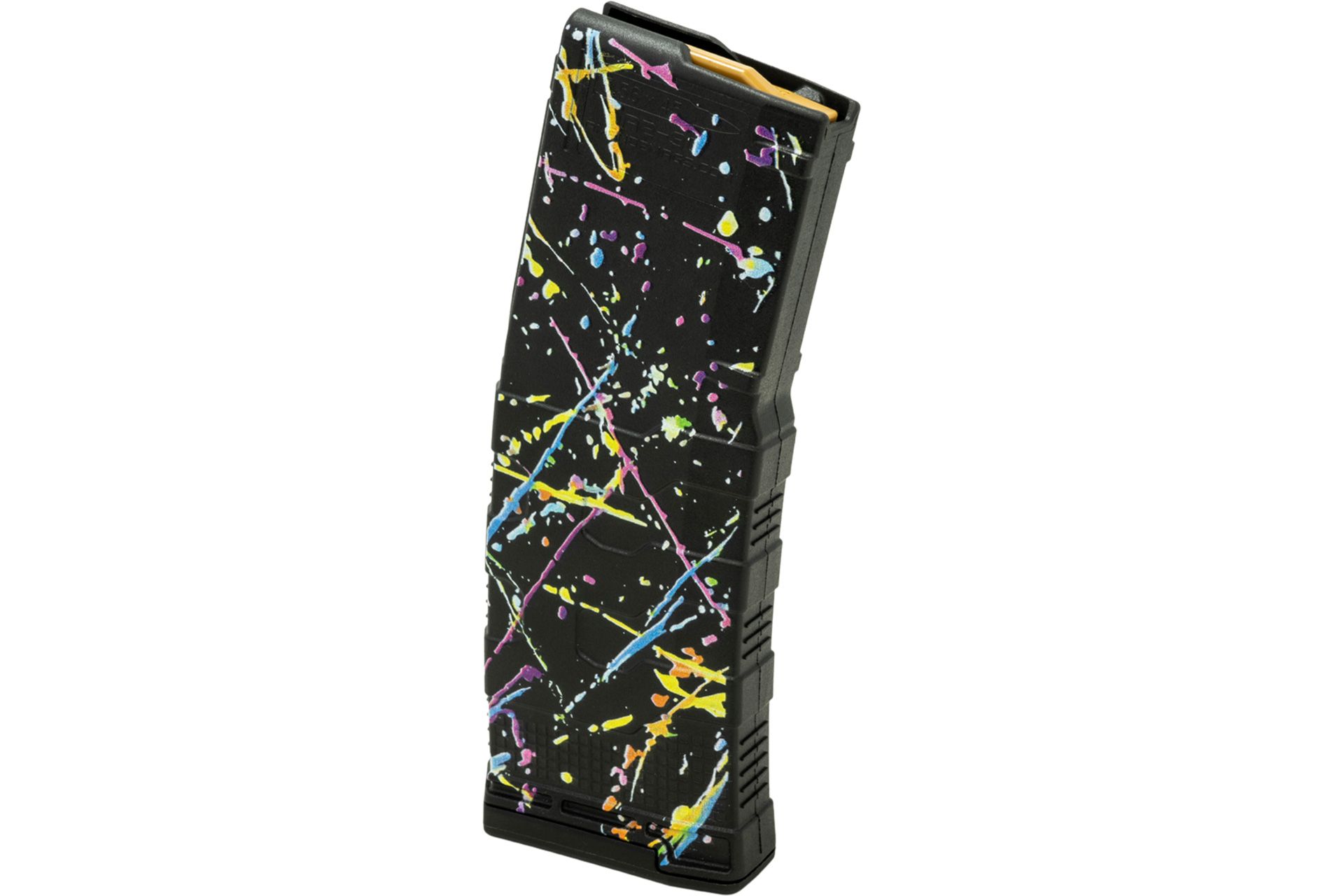 Amend2 AR-15/M4/M16 5.56x45mm NATO/.223 Remington Mod-3 Black Custom Printed Neon Splatter 30-Round Magazine