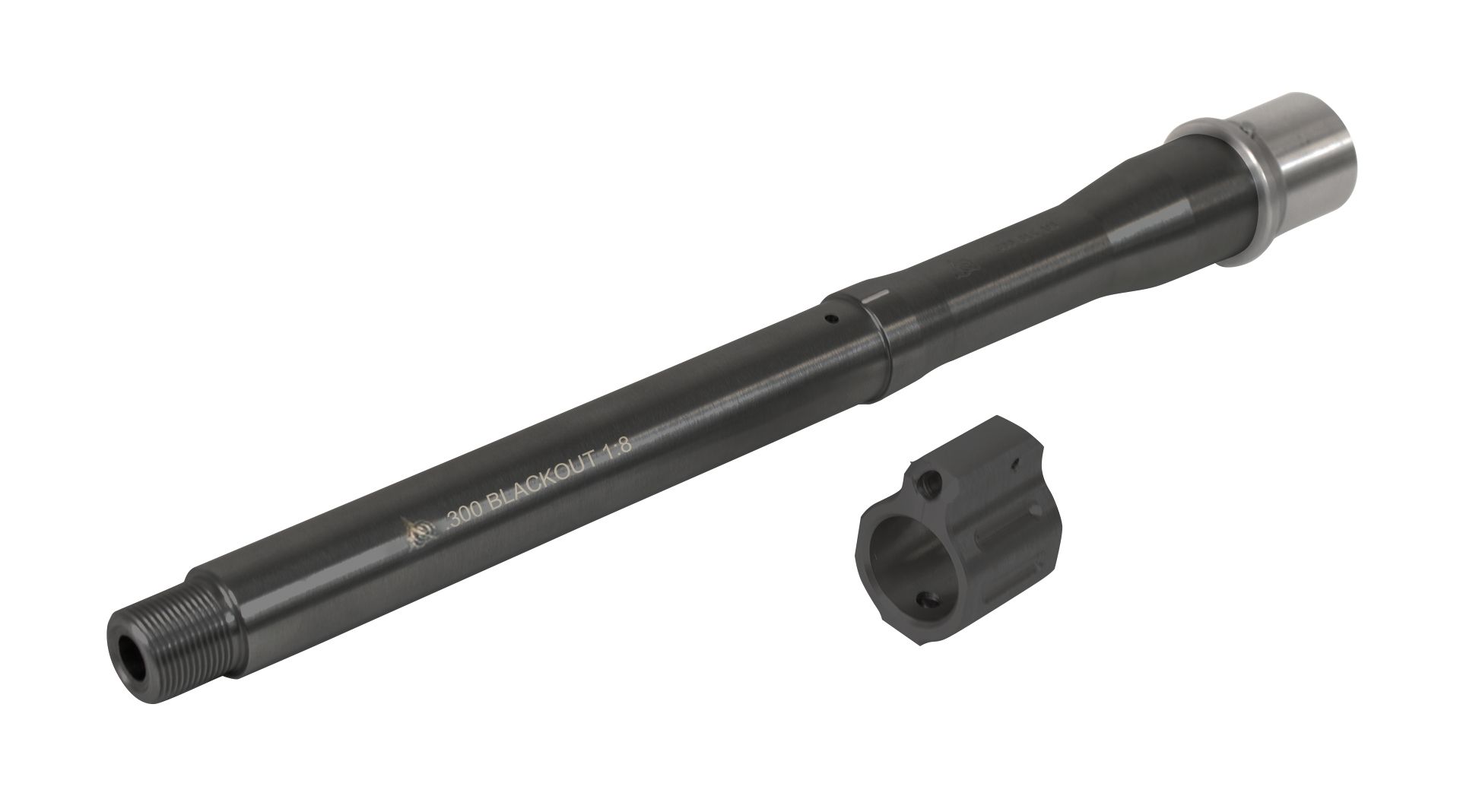 ODIN Works 10.5" Pistol .300 BLK Medium Profile Barrel w/ Tunable Gas Block - Black Nitride 1:8 Twist