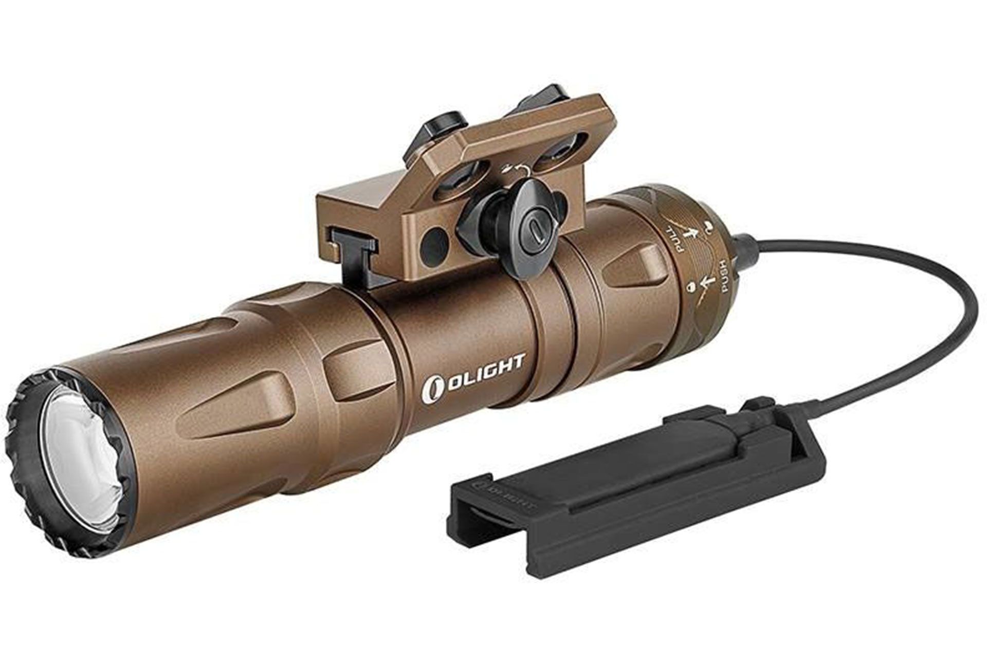 Olight Odin Mini Desert Tan 1250 Lumens Tactical LED Flashlight For M-Lok Mounts Mini