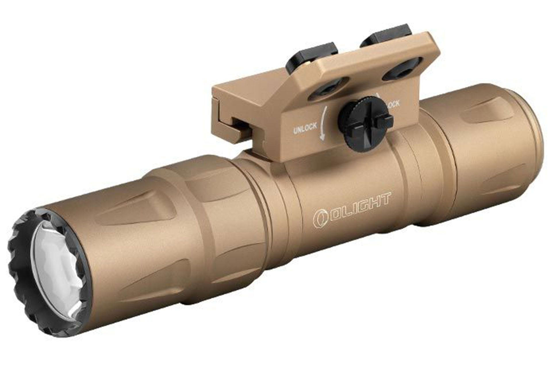 Olight Odin S M-Lok Desert Tan 1,500 Lumens Tactical LED Flashlight For M-Lok Mounts S