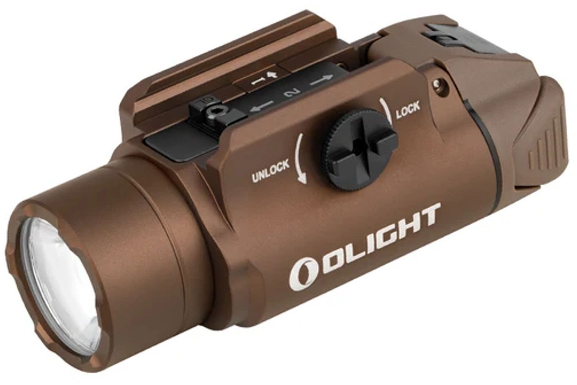 Olight Pl-3S Valkyrie Desert Tan Max 1,000 Lumens WML With Two Cr123A Batteries