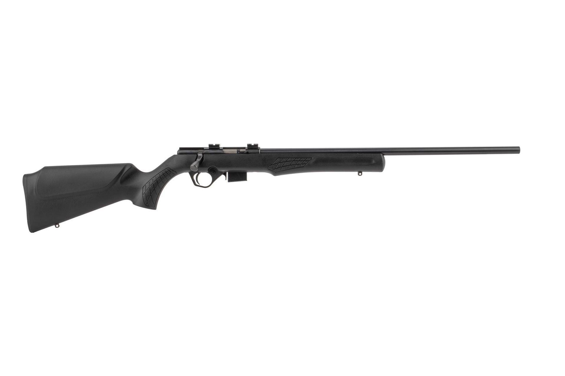 Rossi, RB17, Bolt Action Rifle, 17HMR, 21" Barrel, Matte Finish, Black, Synthetic Stock, 5 Rounds, 1 Magazine RB17H2111