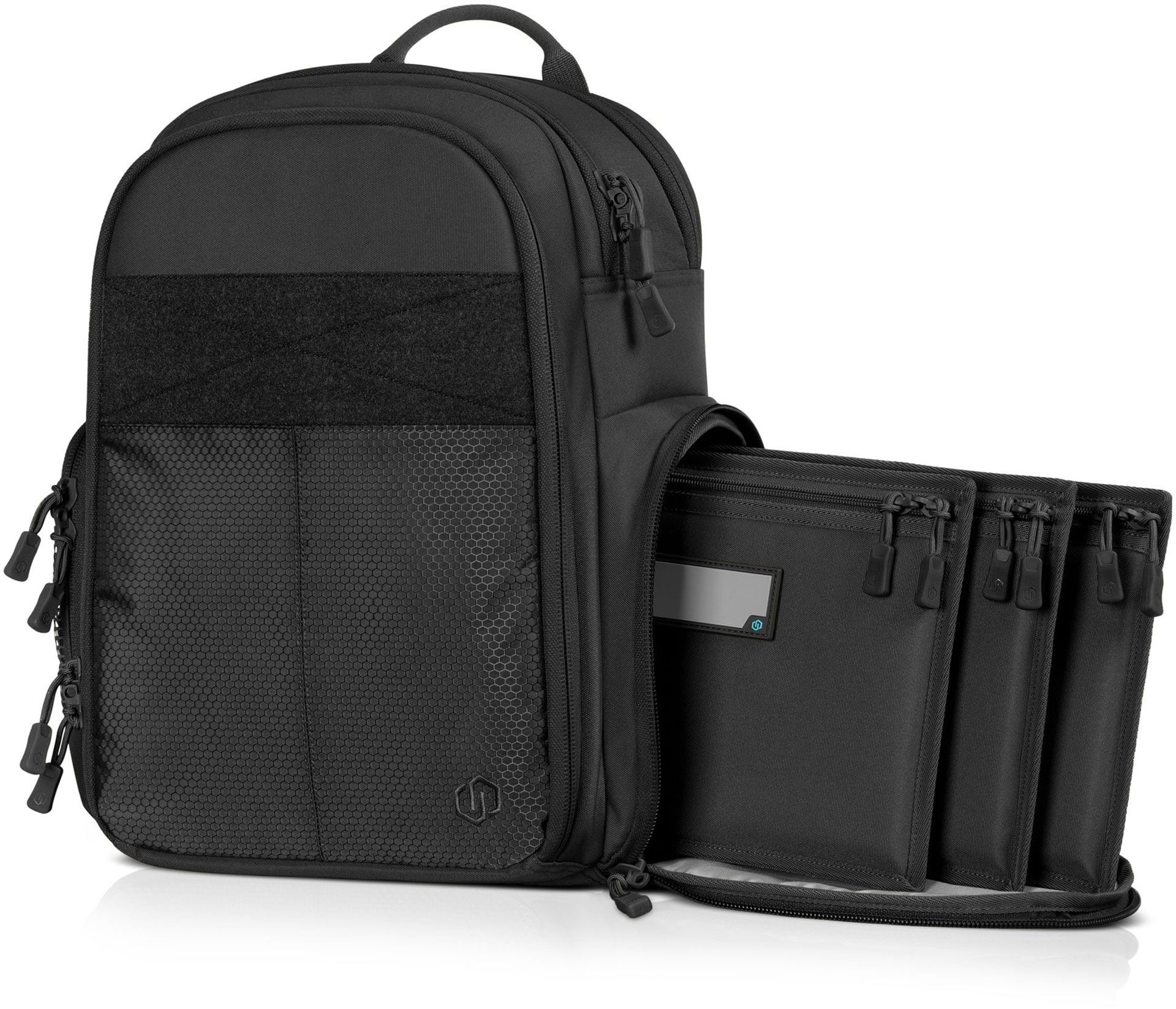 Savior Equipment SEMA Compact Backpack w/ 3 Pistol Cases - Black