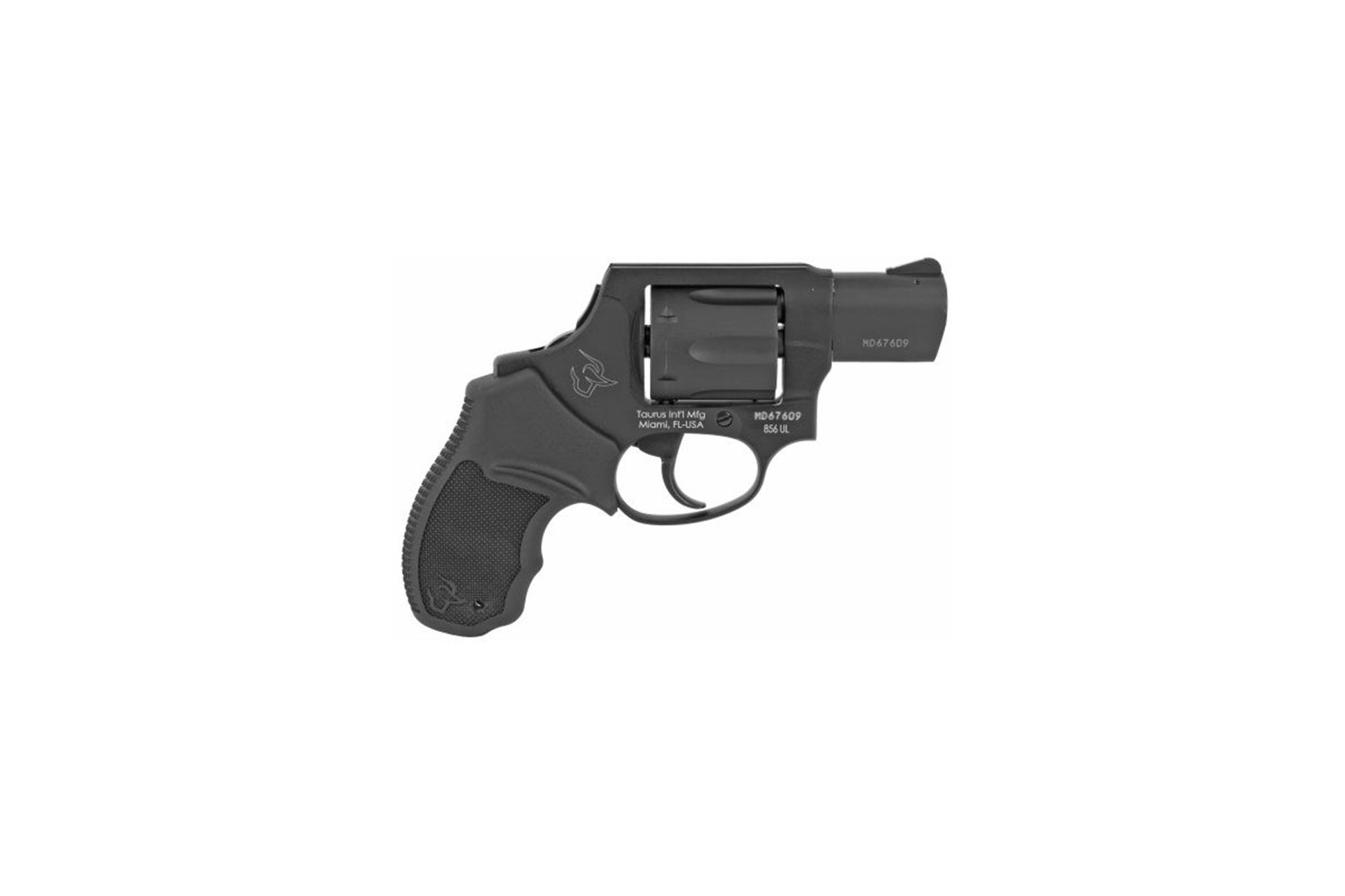 Taurus USA, 856CH, 38 Special +P, 2" Barrel, Alloy, Matte Finish, Black, Rubber Grips, Fixed Sights, 6 Rds, Concealed Hammer
