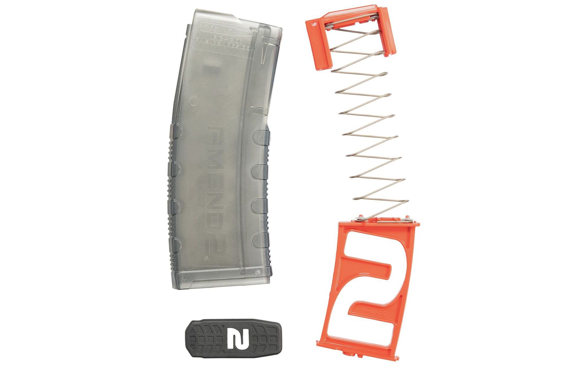 Amend2 AR-15/M4/M16 5.56x45mm NATO/.223 Remington Mod-C Translucent Smoke 10/30 10-Round Magazine - Restricted State Compliant