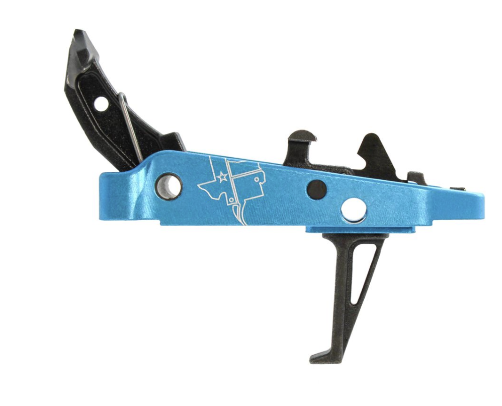 CMC Triggers 47503 Drop-In Trigger Group 2.0 Single-Stage Flat with 3.50 lbs Draw Weight Black w/ Blue Housing