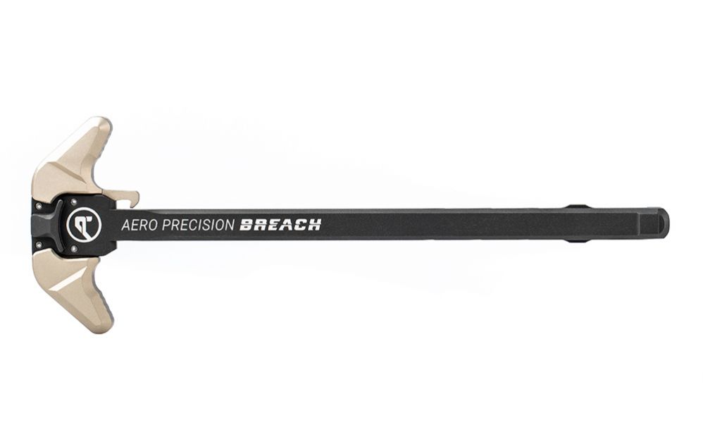 Aero Precision AR-10 Breach Ambi Charging Handle - Black/Kodiak Brown