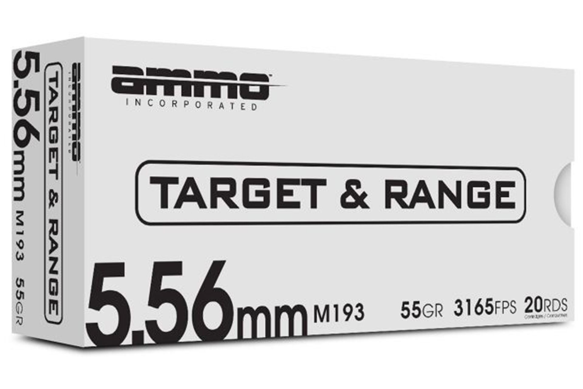 Ammo Inc 5.56NATO 55gr M193 Ammo Rifle Ammo - 500 Round case