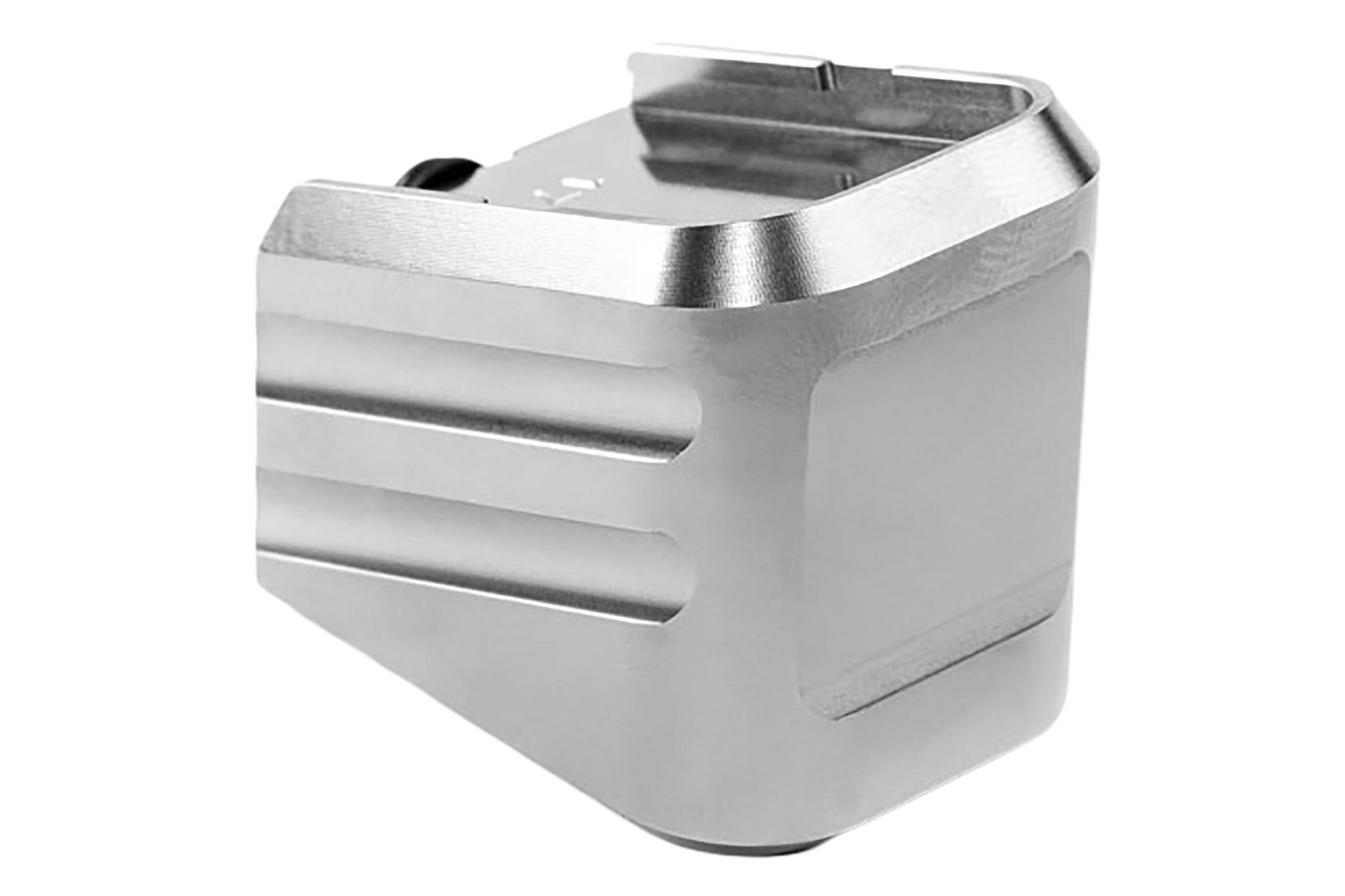 Cross Armory CRG+0MEG19SV Magazine Extension Fits Glock 19/23/32 Gen 1-5 Silver Aluminum