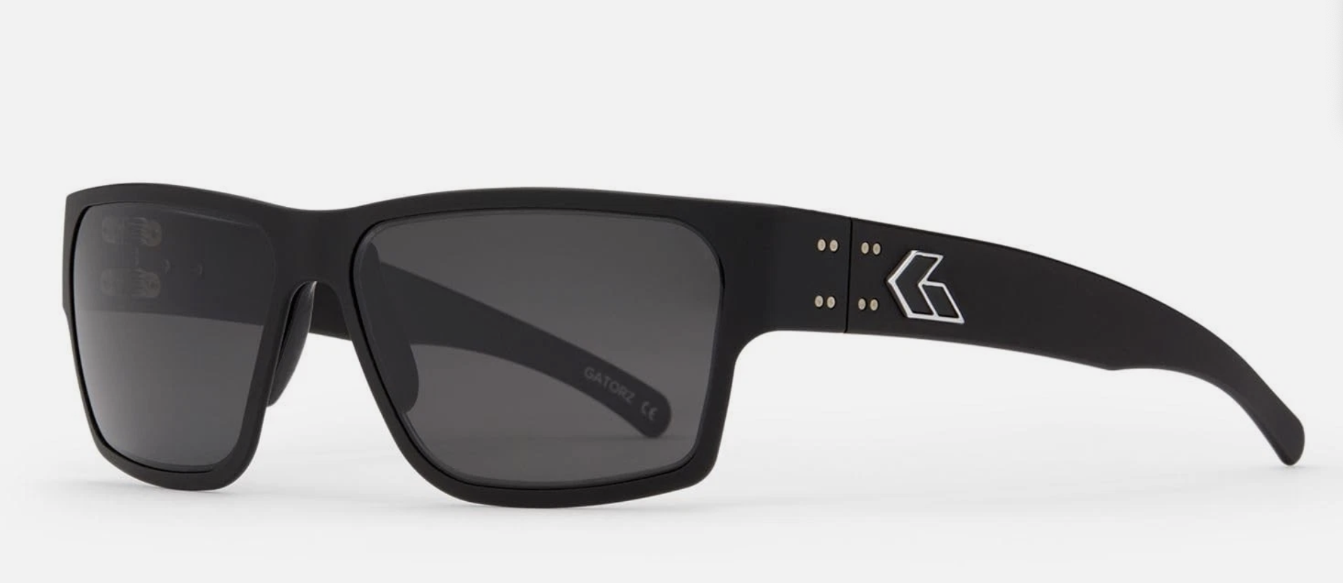 Gatorz Delta Black Silver Logo Smoke NON-Polarized
