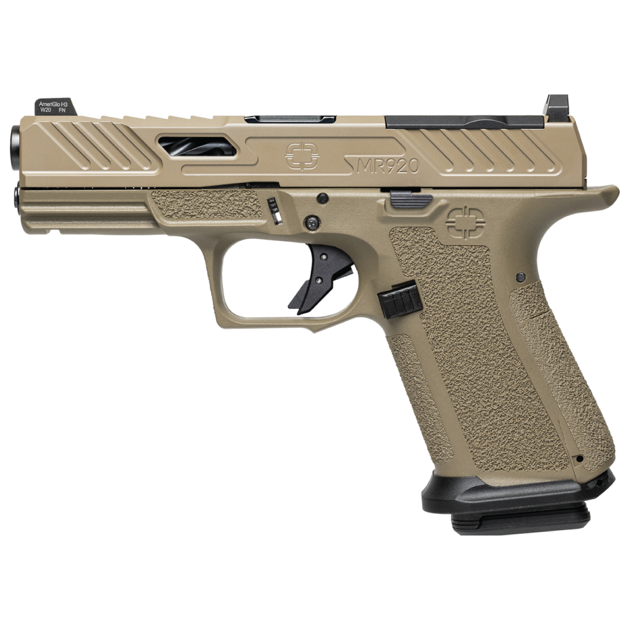 Shadow Systems CA Compliant MR920 Elite 4" 9mm Semi Auto Pistol - 10+1 Rounds - FDE