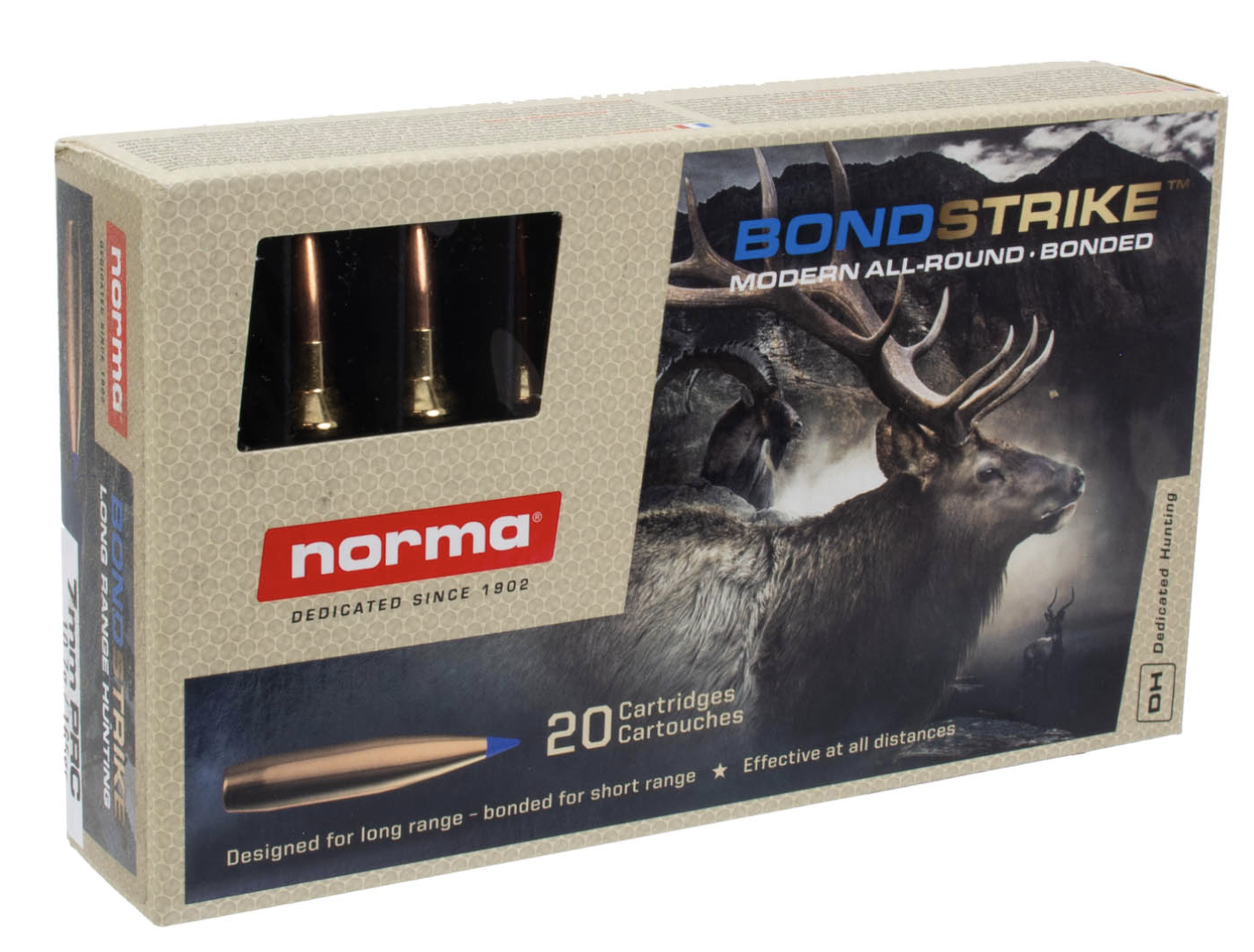 Norma Ammunition 20171582 Bondstrike 7mmPRC 165gr 20 Per Box