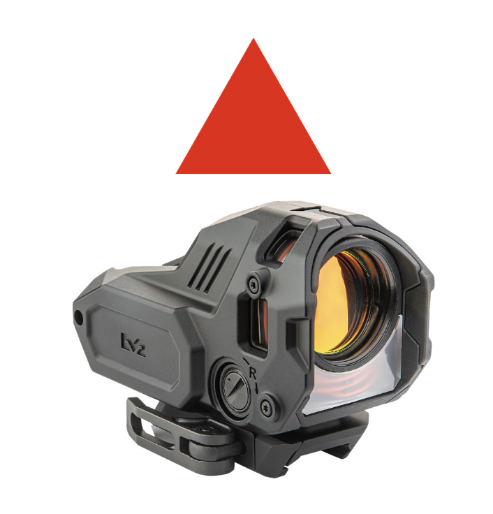 Meprolight M22 PRO 1x28mm Reflex Red Dot Sight - Triangle Reticle, Amber
