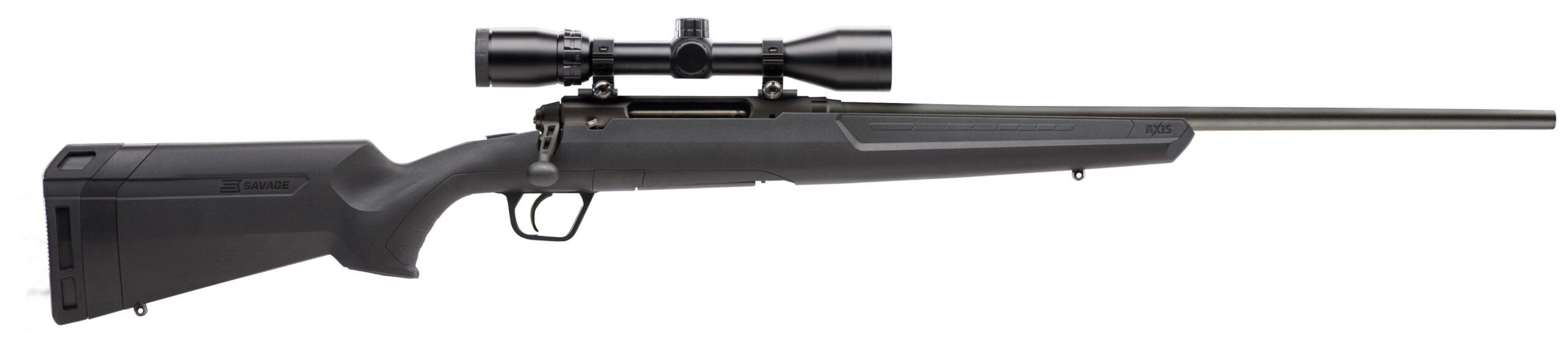 Savage Axis XP Full Size 243 Win 4+1 22" Button-Rifled Barrel, Matte Black Drilled & Tapped Steel Receiver, Weaver Scope 3-9x40mm, Right Hand