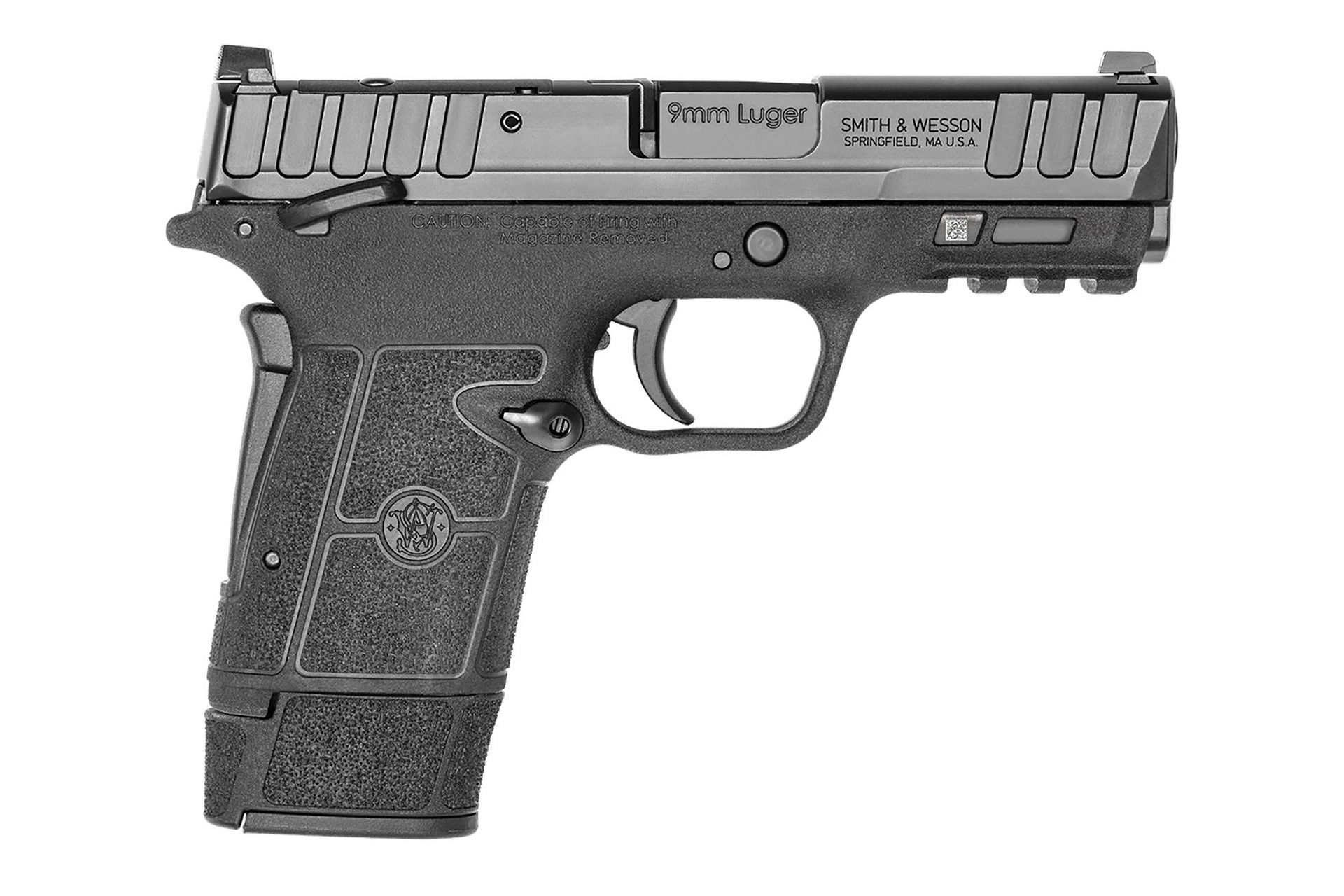 Smith & Wesson Equalizer 9mm Semi Auto Pistol w/ Range Kit - 15+1 Rounds, 3.675" Barrel, Polymer Grips, Blue/Black