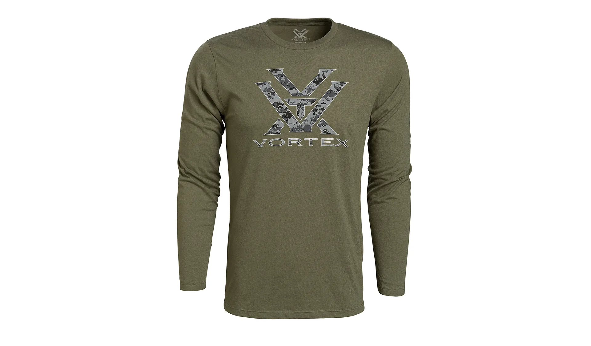 Vortex Digi Camo Core Logo Long Sleeve T-Shirt Military Heather