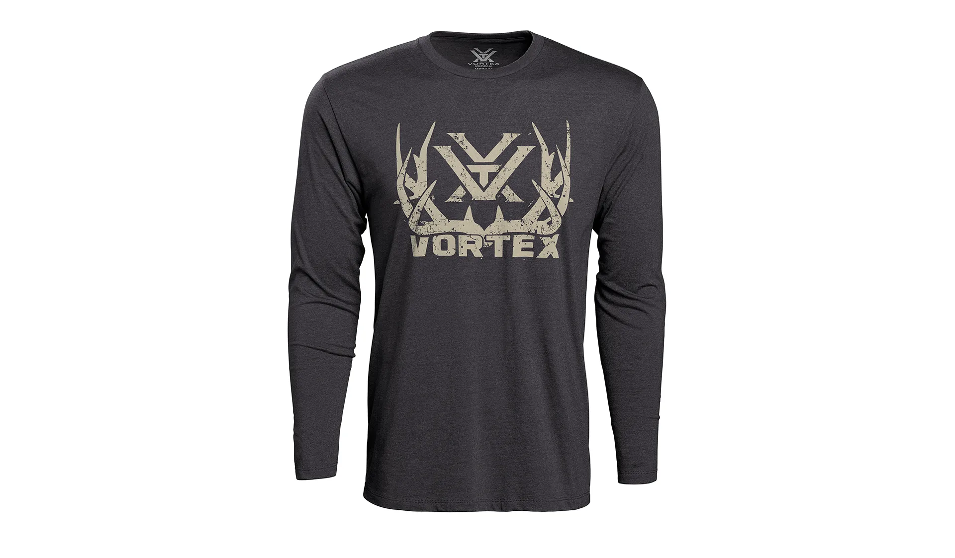 Vortex Full Tine Long Sleeve T-Shirt Charcoal Heather