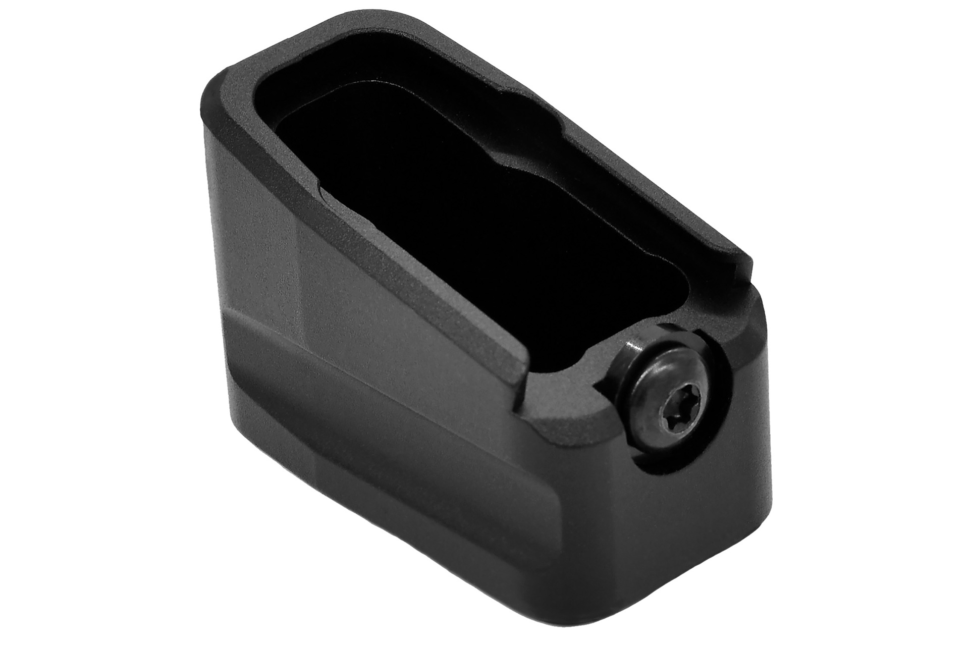 Warne Warne MEG432BLK Magazine Extension made of 6061-T6 Aluminum with Hardcoat Anodized Black Finish for Glock 43 Magazines (Adds 2rds)