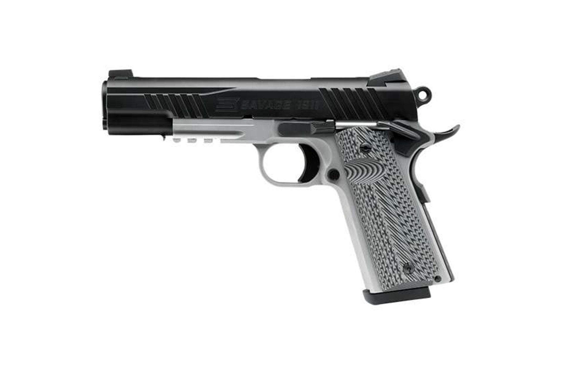 Savage Arms 67207 1911 Govt 45 5" Black/SS Black Melonite 2 Tone