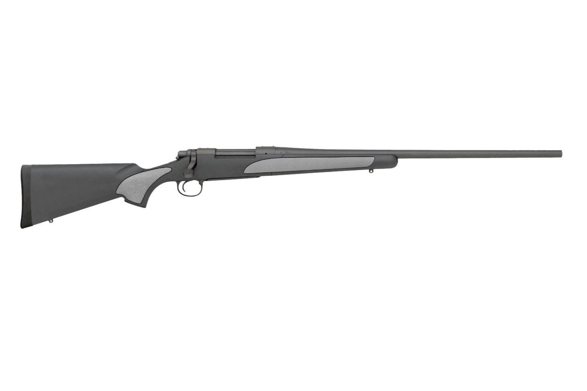 Remington 700 SPS Black/Gray Overmold Grip 30-06 Springfield Bolt Action Rifle - 4 Rounds, 24" Barrel, Black Synthetic Stock, Synthetic, Blue/Black