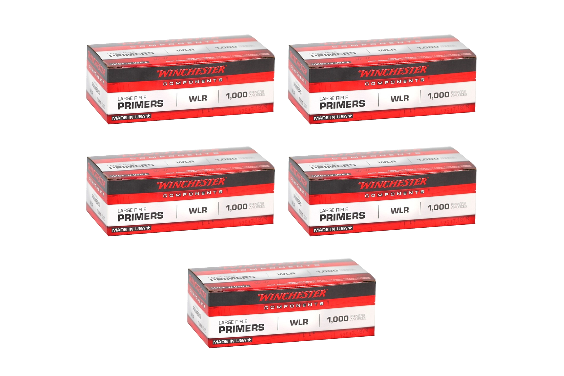 Winchester Ammo WLR 120 Large Rifle Primers - 5000 count