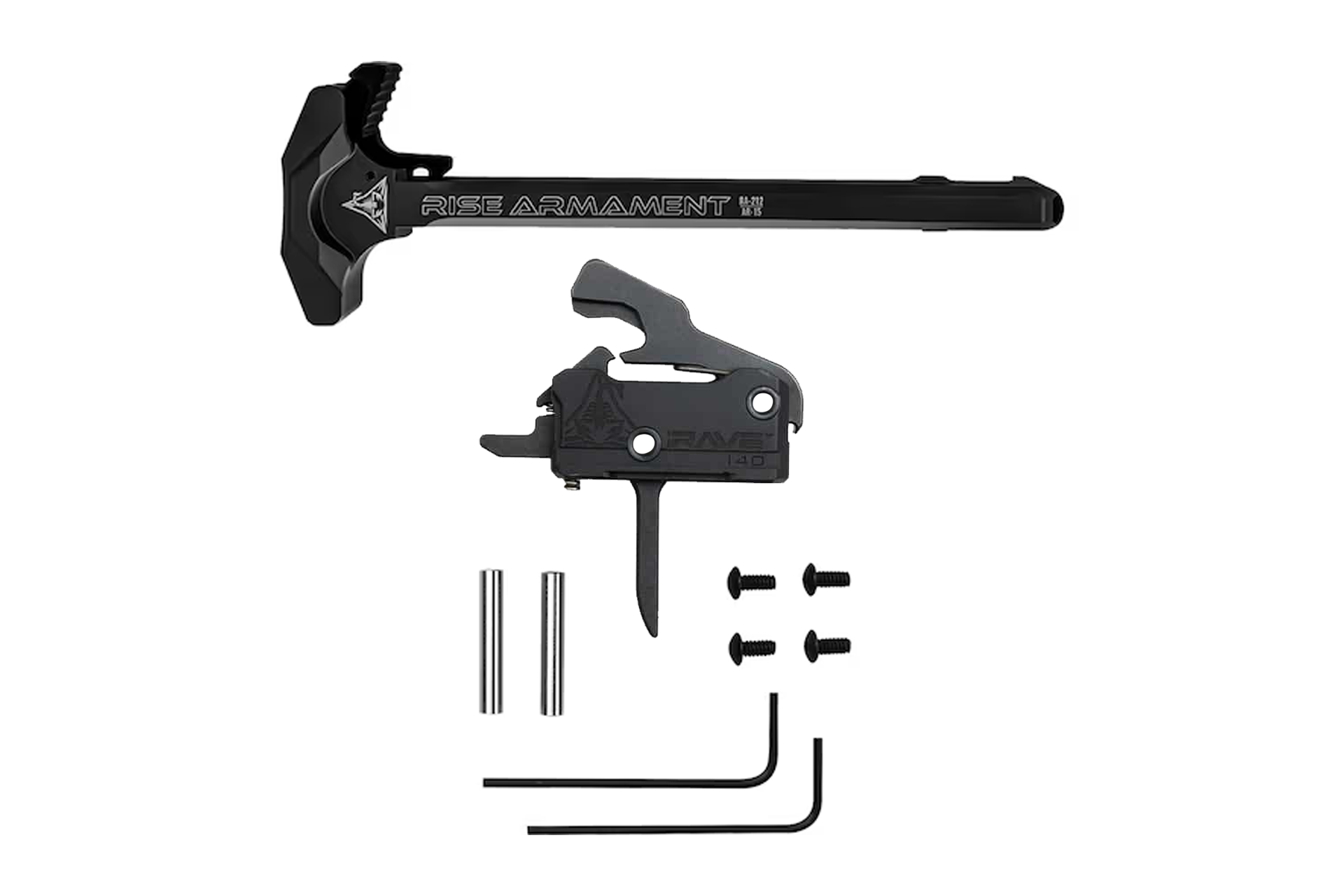 Rise Armament RAVE 140 Flat Trigger + RA-212 Charging Handle Combo