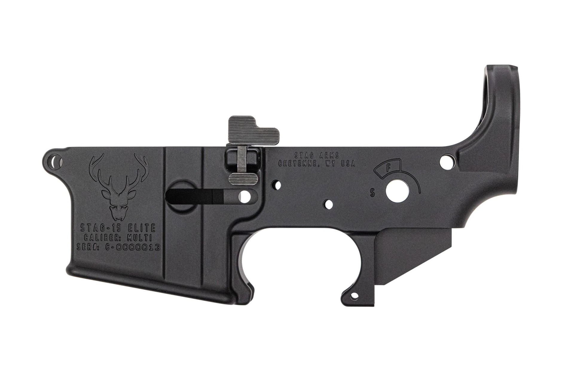 Stag 15 Ambi AR-15 Stripped Lower Receiver - Black