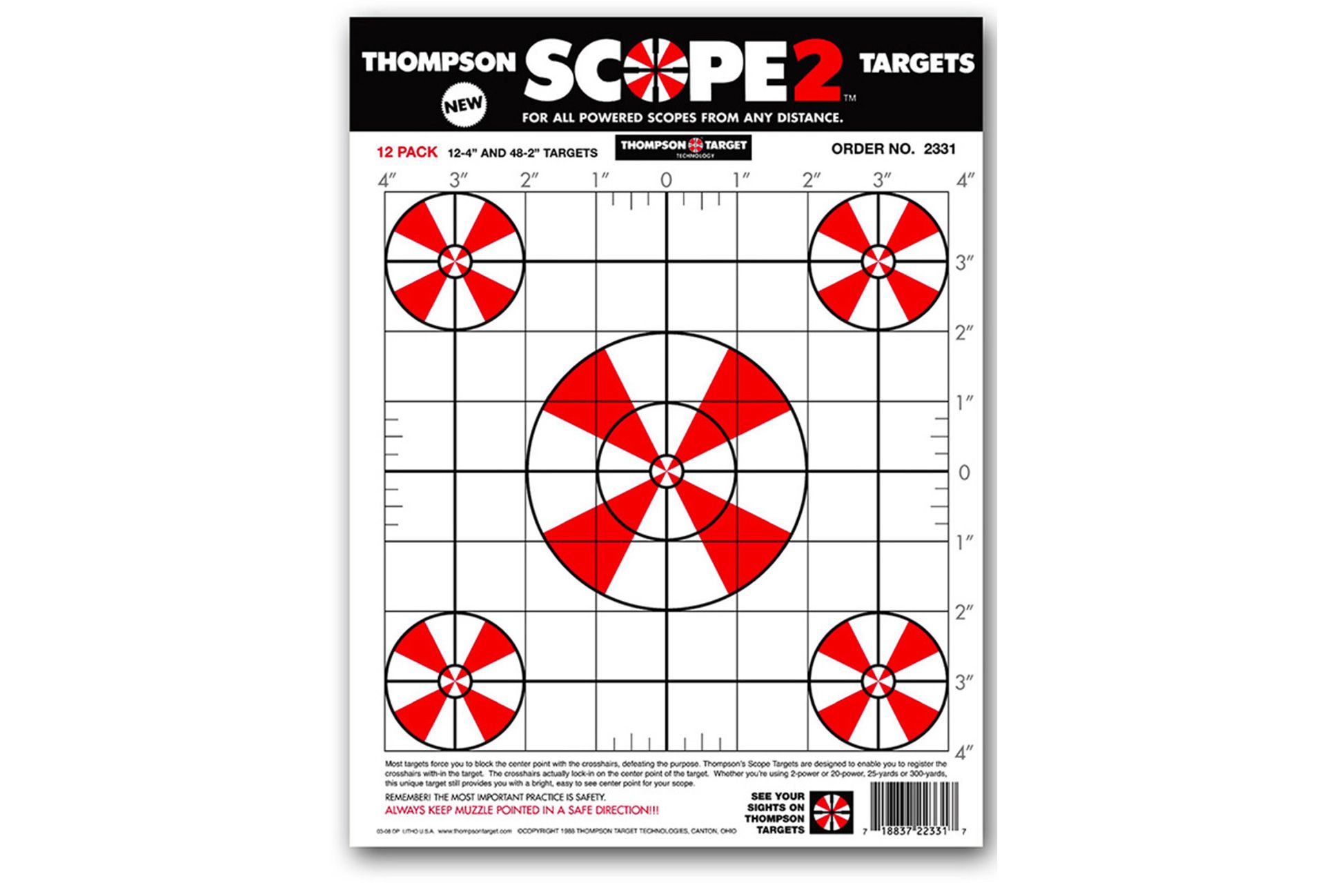Thompson 2331-12 SM. SCOPE2 9"x12" 12pk