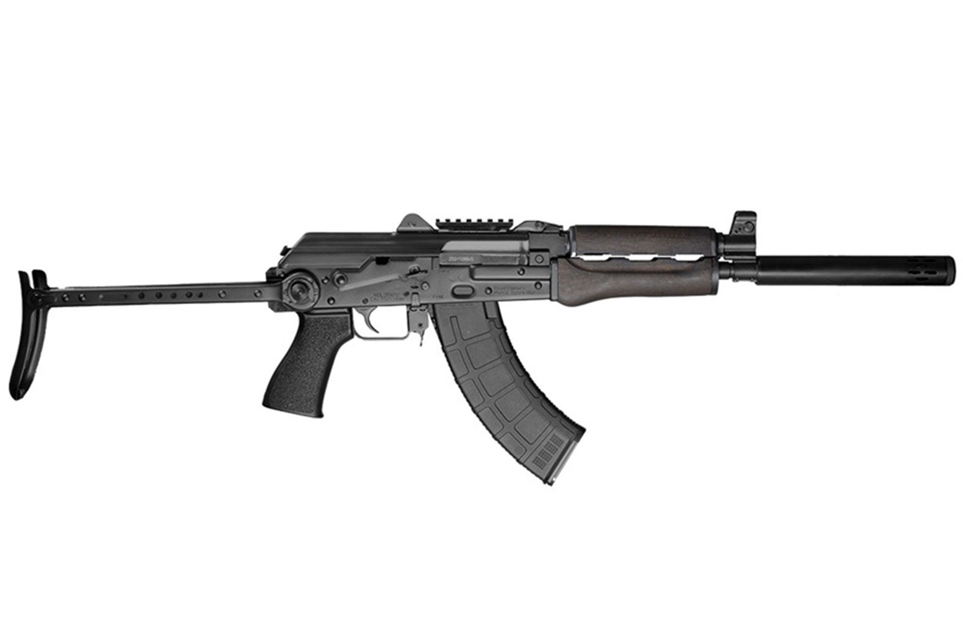 Zastava ZPAP92 10" 7.62X39 30rd Semi Auto Black Wood Underfold