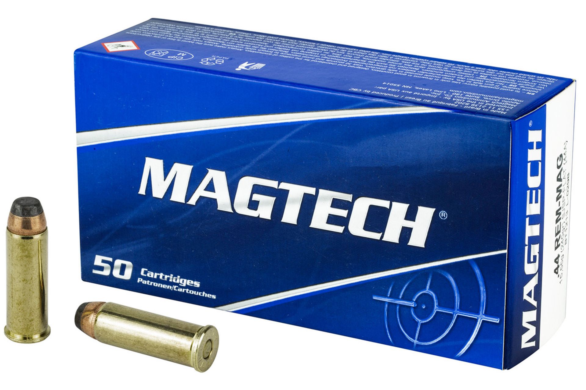 Magtech 44A Range/Training 44RemMag 240gr Semi Jacketed Soft Point Flat 50 Per Box