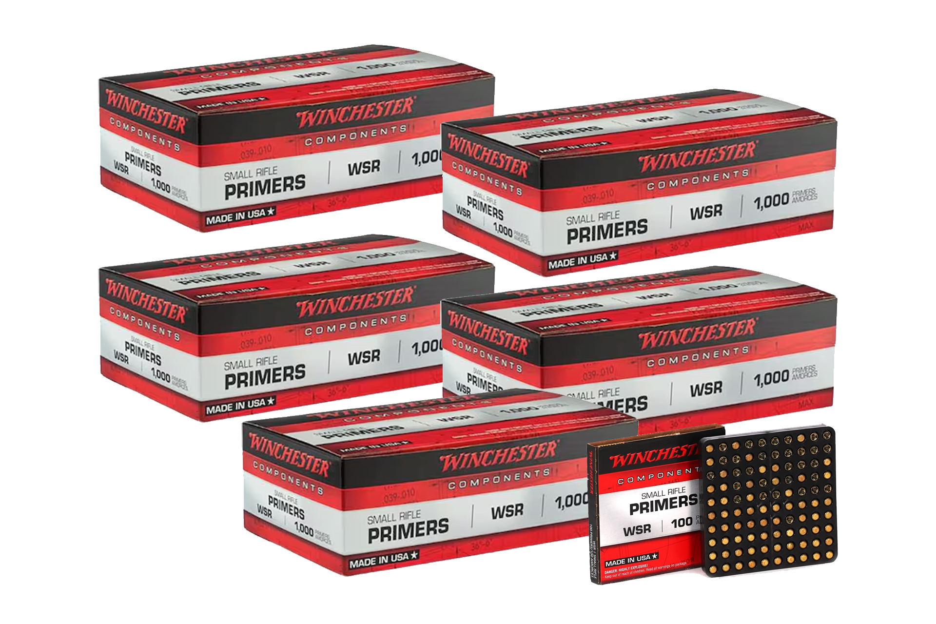 Winchester Ammo WSR 116 Small Rifle Primers - 5000 count