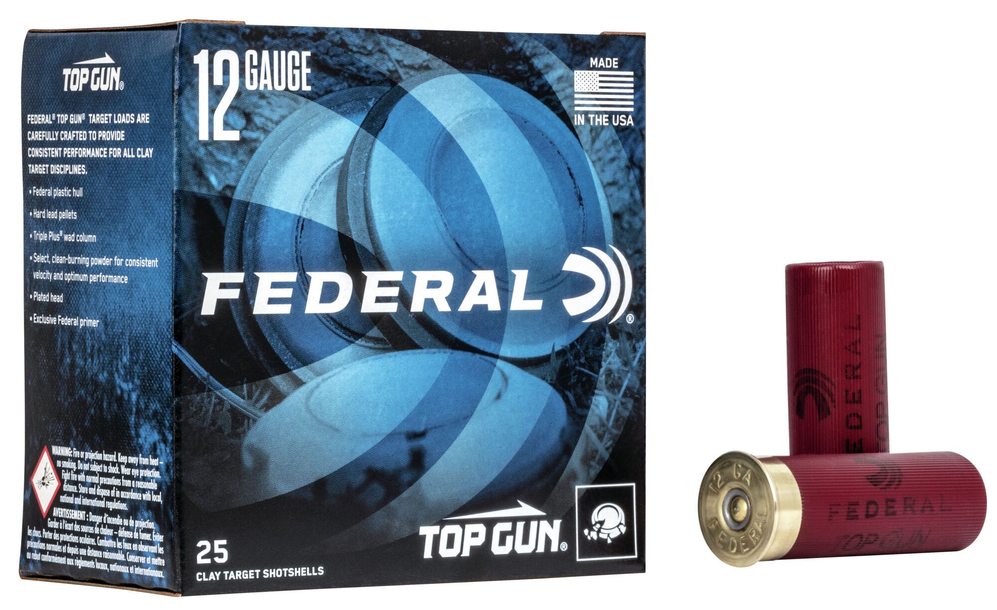 Federal Top Gun 12 Gauge 2.75" #8 1 1/8 oz Shotgun Ammo - 25 Round Box