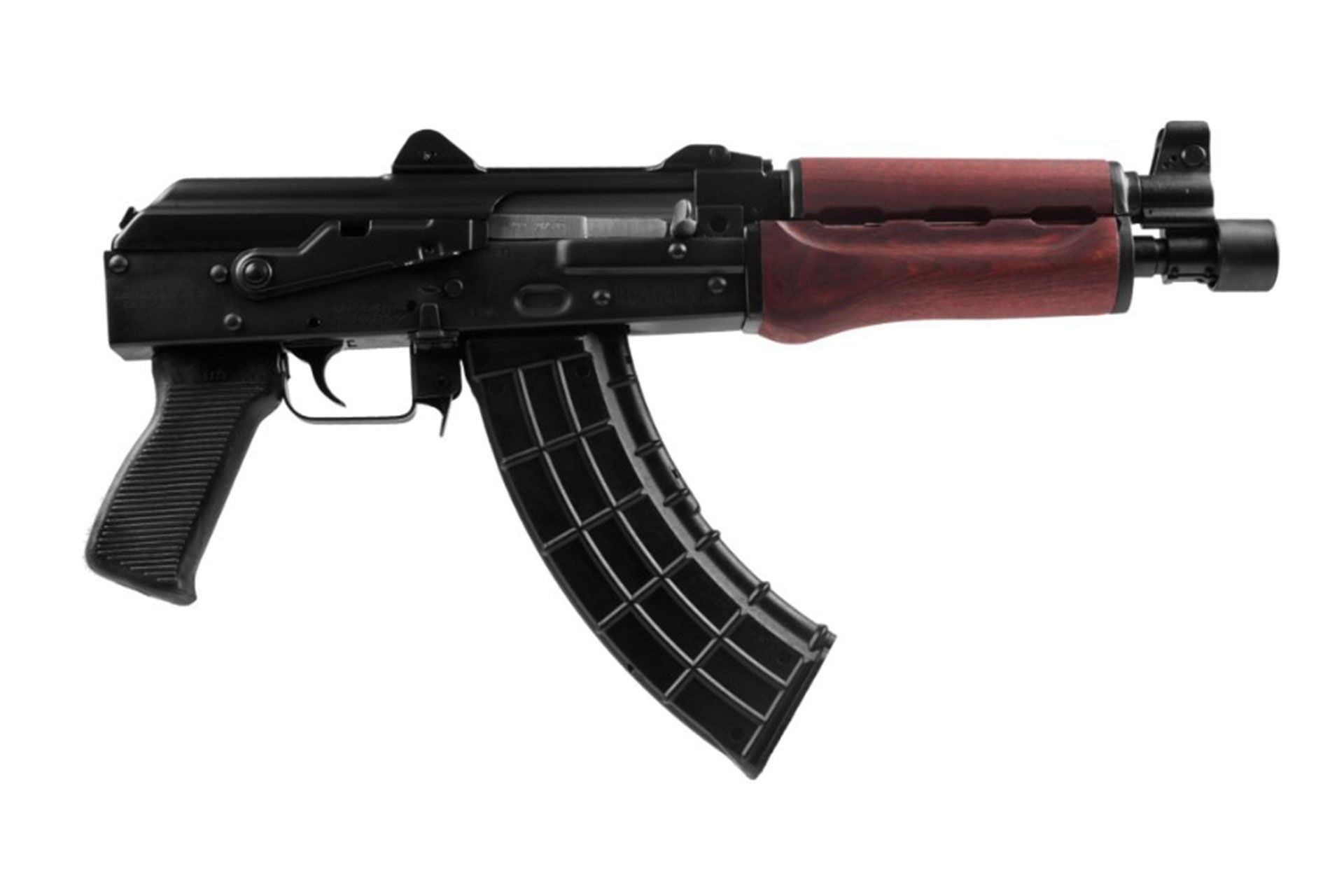 Zastava Zpap92 Ak Pistol 10" 7.62X39 30rd Semi Auto Serbian Red Handguards Buldged Trunnion 1.5mm Receiver Chrome Lined Barrel