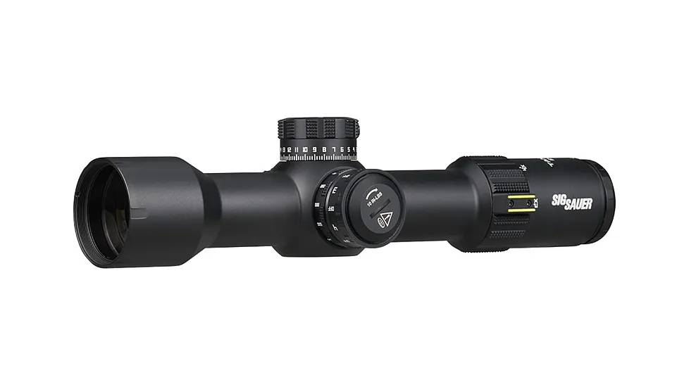 SIG SAUER TANGO DMR, 2-12X Magnification, First Focal Plane, MOA Illuminated Milling 2.0 Reticle, 42mm Objective, 30mm Main Tube, Black