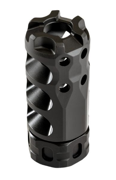 Precision Armament Hypertap Titanium Slim Muzzle Brake - 5.56/223 - 1/2x28 - Black
