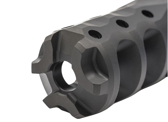 Precision Armament Hypertap Titanium Slim Muzzle Brake - 7.62/308 - 5/8x24 - Black
