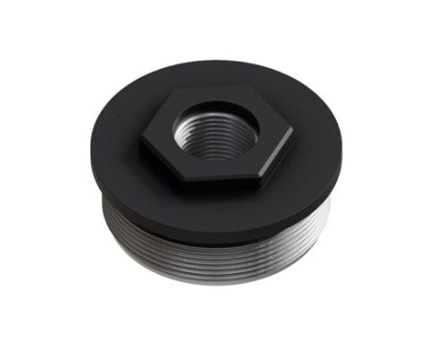 Exigent Ti Direct Thread Adapter 1/2x28 - Titanium 1.375 x 24 Cerakoted Black