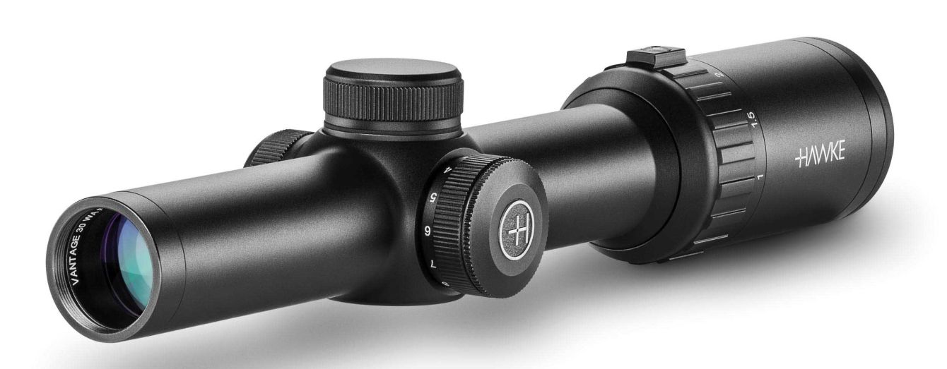 Hawke Optics Vantage 30 WA IR - 1�8x24 - Fiber Dot- 1/2 MOA - Low-Profile with FREE 30mm Cantilever Mount (24135)
