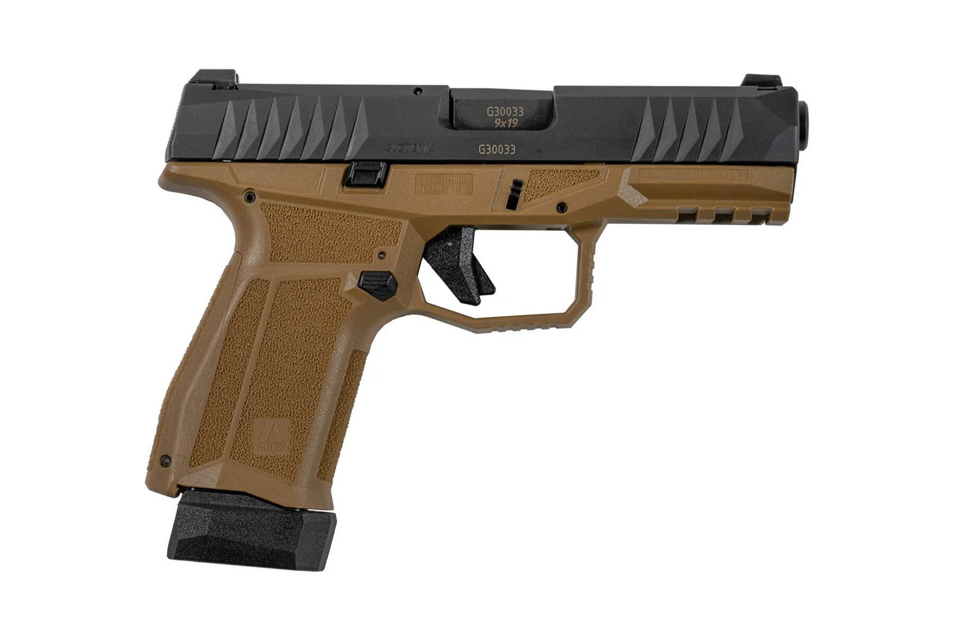 Arex Delta M 9mm 4" 17-Round Compact Semi-Automatic Pistol - FDE